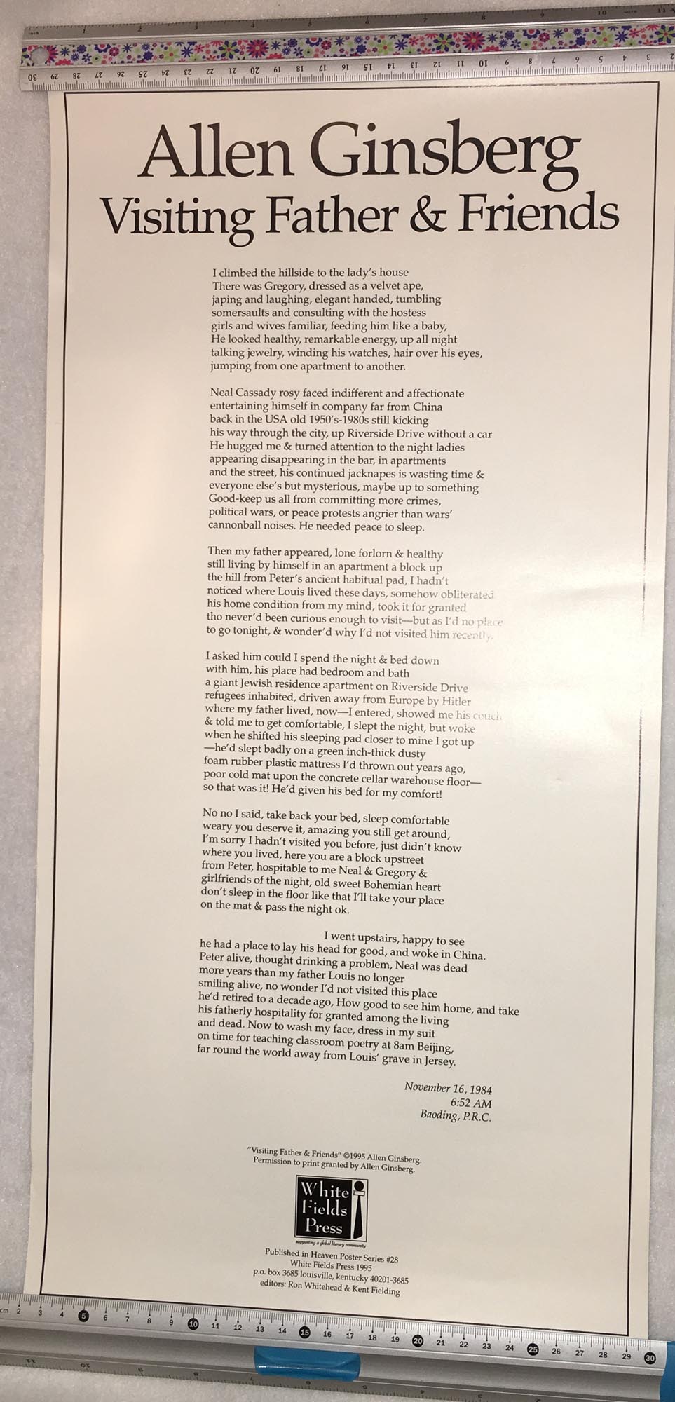 Image for Visiting Father & Friends - Broadside